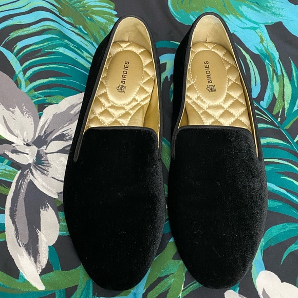Birdies Black Velvet Starling Loafer - Picture 1 of 8